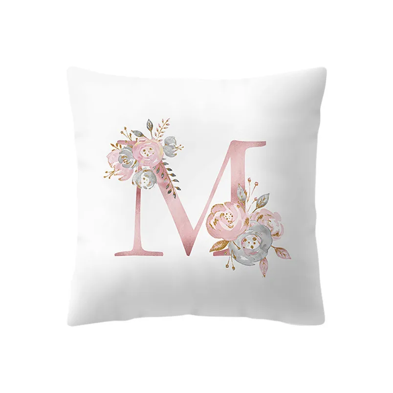 Cushion Cover 45x45cm Kids Room Decoration Letter Cushion English Alphabet sofa cushion for home decor new arrival #4n21#F (3)