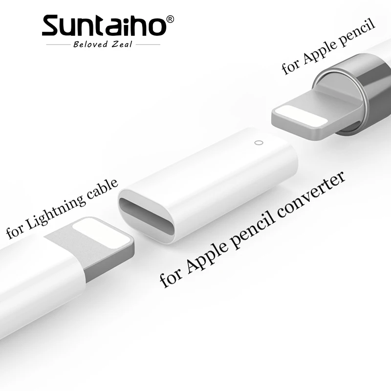 

for Apple Pencil for Lightning Converter Cable Charging Female To Female Adapter Suntaiho For Apple Pencil Adapter for iPad Pro
