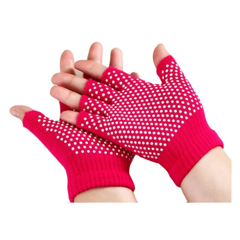 WomenMen Training Gym Gloves Body Building Sport Fitness Weight Lifting Gloves Soft Yoga Gloves Non-Slip Fingerless Design      (9)