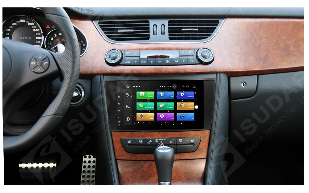 Excellent Isudar Car Multimedia Player dvd automotivo Android 8.0 For Mercedes/Benz/W211/E200/E220/E300 GPS Radio Bluetooth USB DVR DAB 7