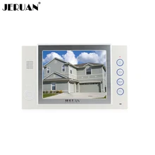 JERUAN 8“ color TFT LCD monitor intercom system only monitor video door phone video recording +power adapter