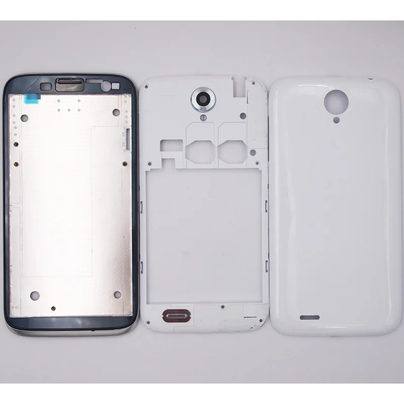 

BaanSam New Front Frame Middle Frame Battery Door Back Cover Housing Case For Lenovo A859 5 Inch With Camera Lens