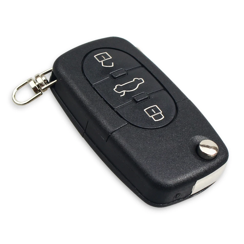 KEYYOU 433 МГц 3 кнопки дистанционного ключа автомобиля для AUDI 4D0837231A 4D0 837 231 A флип сложить ID48 чип для A3 A4 A6 A8 старые модели 1999-2002