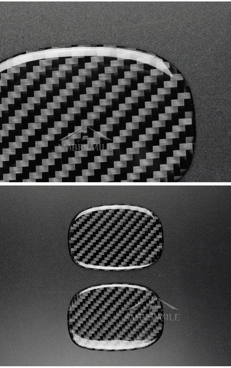 Car Interior Carbon Fiber Seat Handle Stickers Cover Trim Decals for Mini Cooper F55 F56 Accessories Car Styling (5)