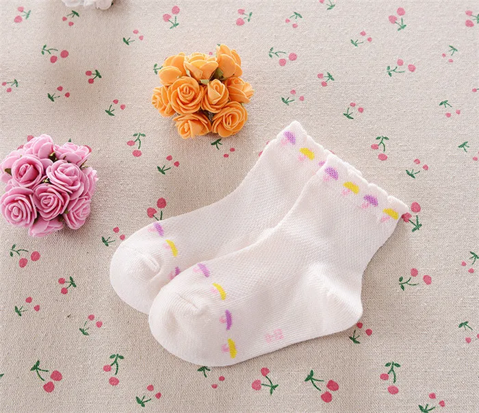 Носки для мальчиков, Новые детские носки 3 пар/лот Лето, Детские хлопковые носки babyhose колготы в сетку весна зонтик A-cll-022-3 - Цвет: Розовый