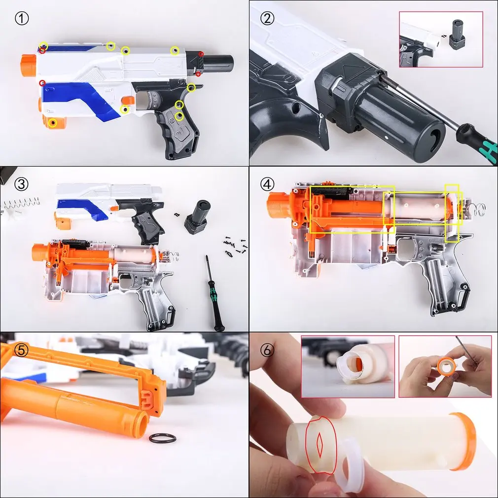 Работник изменение стальная пружина для Nerf N Strike Elite Retaliator 25N 7 кг/9 кг/12 кг детей