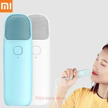 Xiaomi mijia ультра-тонкий мини Караоке-микрофон шумоподавление 3 Поющая модель музыка домашняя KTVDPS чип украшающий звук майка H30