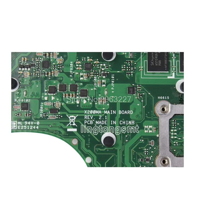 For-ASUS-K200MA-X200MA-motherboard-X200MA-REV2-1-Mainboard-4G-Memory-On-Board-N2920-CPU-100 (2)