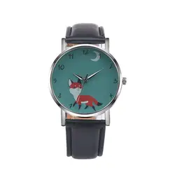 OTOKY часы для женщин Ретро Мультфильм лиса дизайн аналог, кварцевый сплав наручные часы montre femme дропшиппинг Dec16