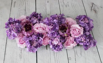 

SPR Free Shipping 10pcs/lot wedding arch and row road lead flower wedding table centerpiece ball decoration flower wall backdrop