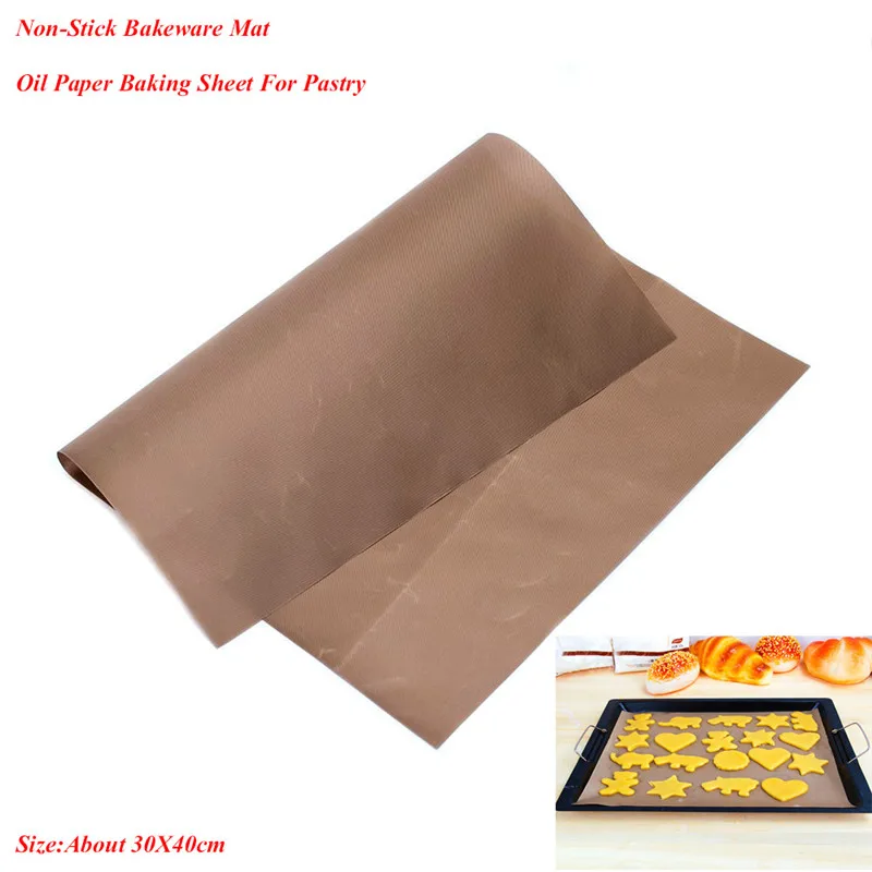 

2Pcs/Set Non-Stick Baking Mat 30*40cm,Reusable Resistant Bakeware Mat Oil-proof Paper,DIY Kitchen Baking Oven Tools