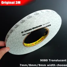 ( 7 mm / 8 mm / 9 mm largeur choisir ) * 50 M 3 M 9080 largement pour Smartphone Tablet écran tactile LCD affichage LED bande de ruban adhésif Double