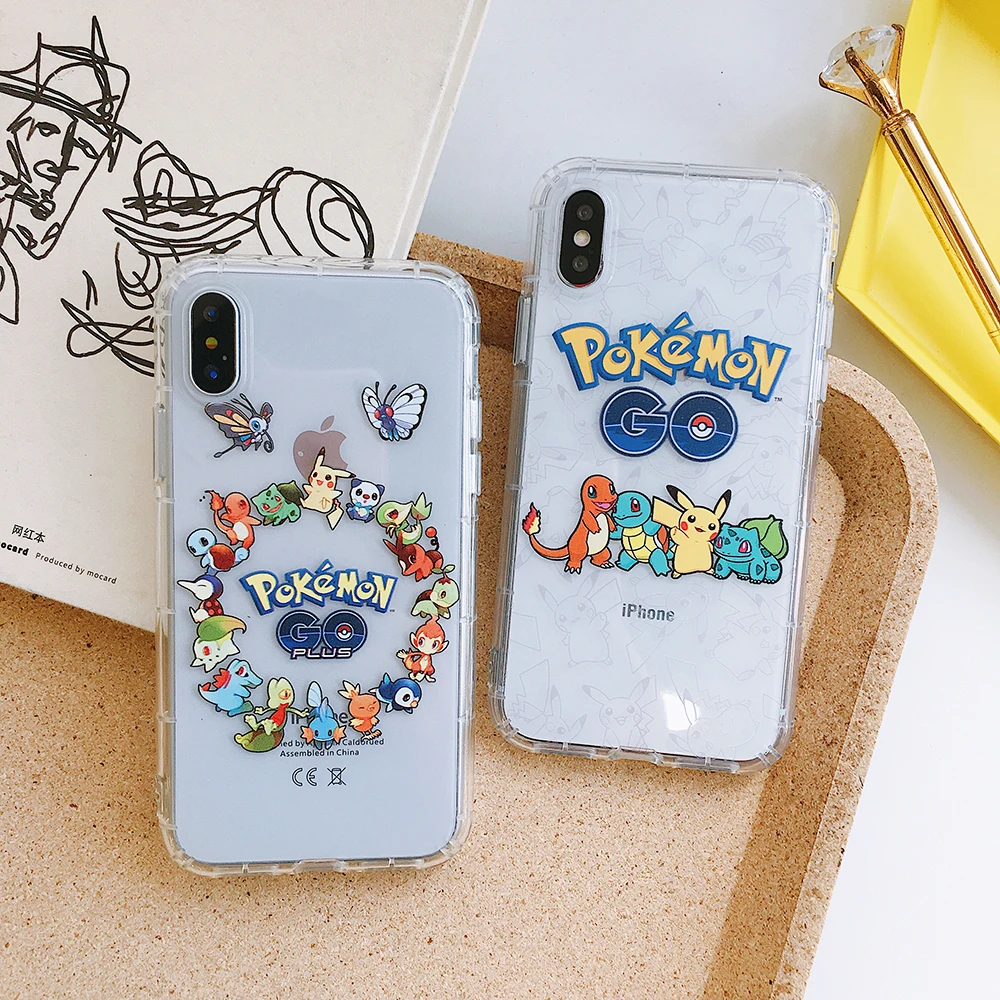 For iPhone 7 8 Plus X 10 Pikachue TPU Mobile Phone Case For iPhone 6 6S 6Plus 6SPlus Pokemons Case Transparent For iPhone X Case (4)