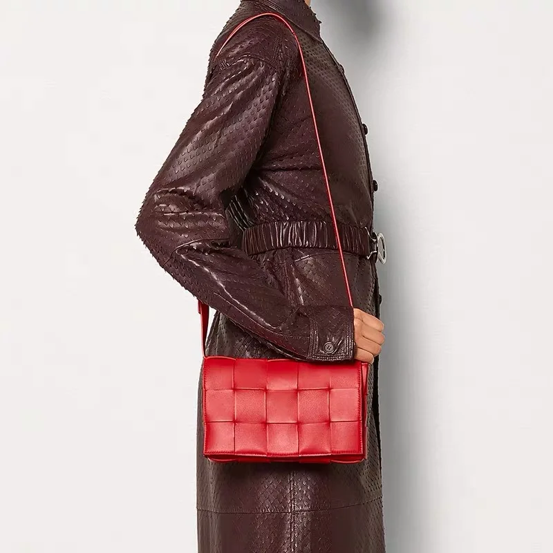 Najtaniej Kaseta w MAXI INTRECCIO luksusowe torebki damskie torebki projektant dzianiny prawdziwa skórzana torba na ramię kobiety torba