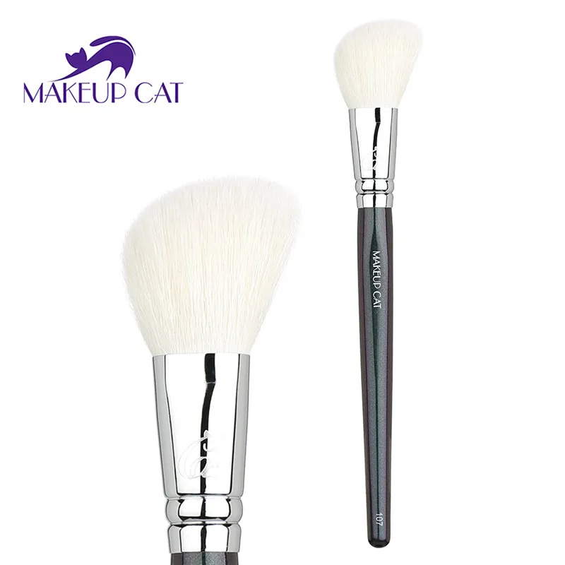 Brand Makeup Cat Blusher Brush Goat Hair Mix Synthetic Fiber Good