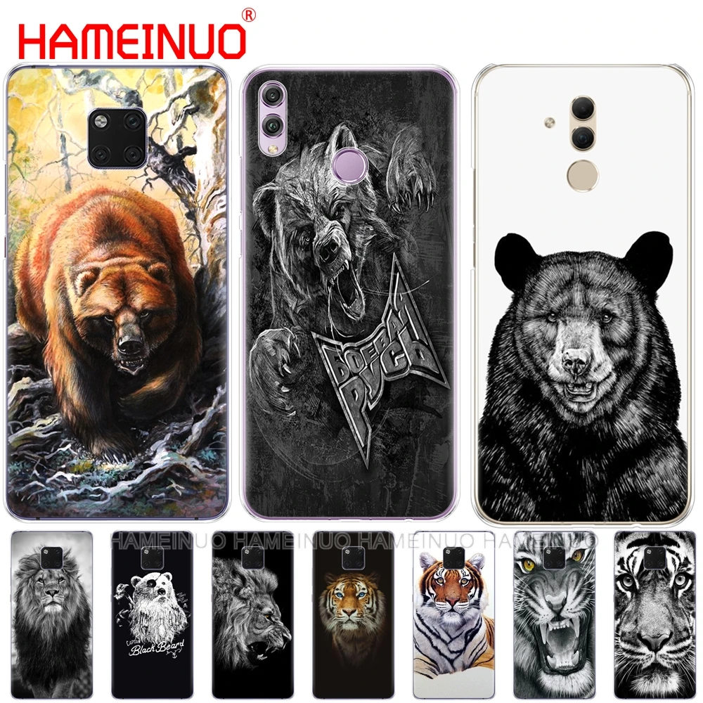 

russian bear tiger lion Cover phone Case for Huawei NOVA 3 3i mate 20 pro for honor 8x max note 10