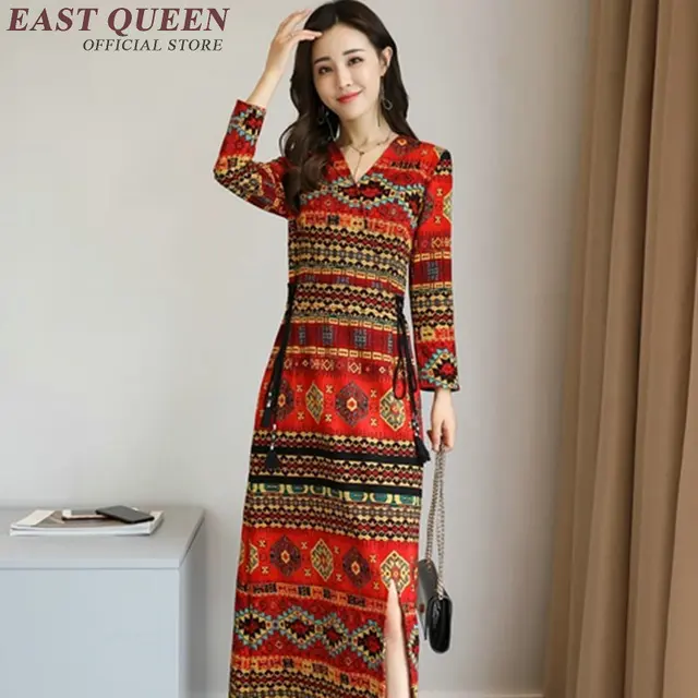 hippie bohemian stijl jurk hippie kleding vrouwen boho hippie jurk