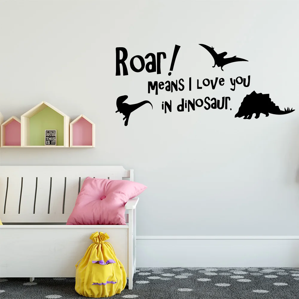 

Artistic dinosaur Wall Stickers Home Decor Girls Bedroom StickerWall Stickers For Kids Rooms Art Decal