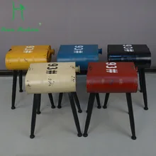 Американский креативный бензиновый ковш ретро сделать старый железный краски Ведро барный стул