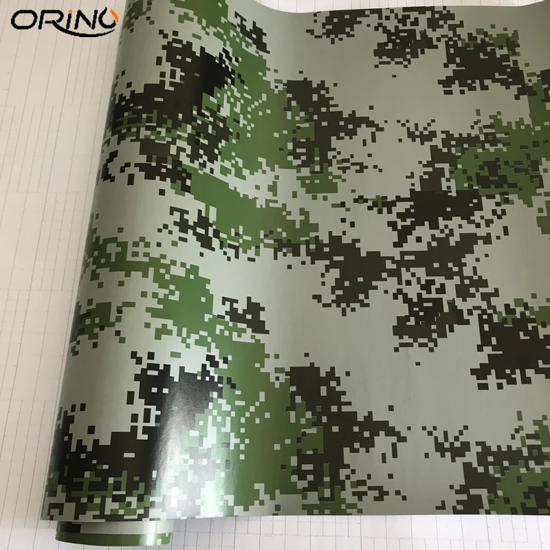 Army Green Digital Camouflage Vinyl Film Sticker-1