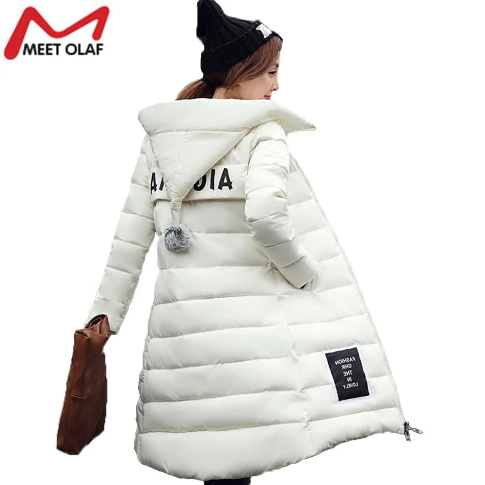 

2017 Women Winter Hooded Parkas Thick Warm Coat and Jackets 5XL Cotton Padded Ladies Long Wadded Parka Outerwear Tops YL019