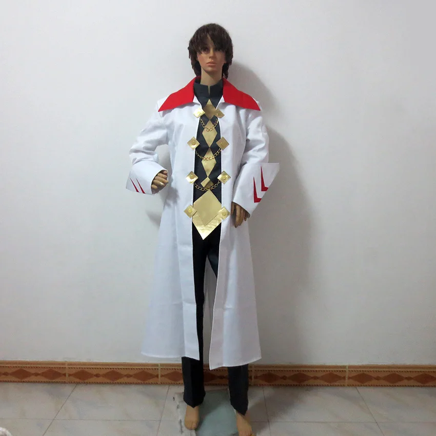 

Garo Honoo no Kokuin Leon Lewis Cos Christmas Party Halloween Uniform Outfit Cosplay Costume Customize Any Size