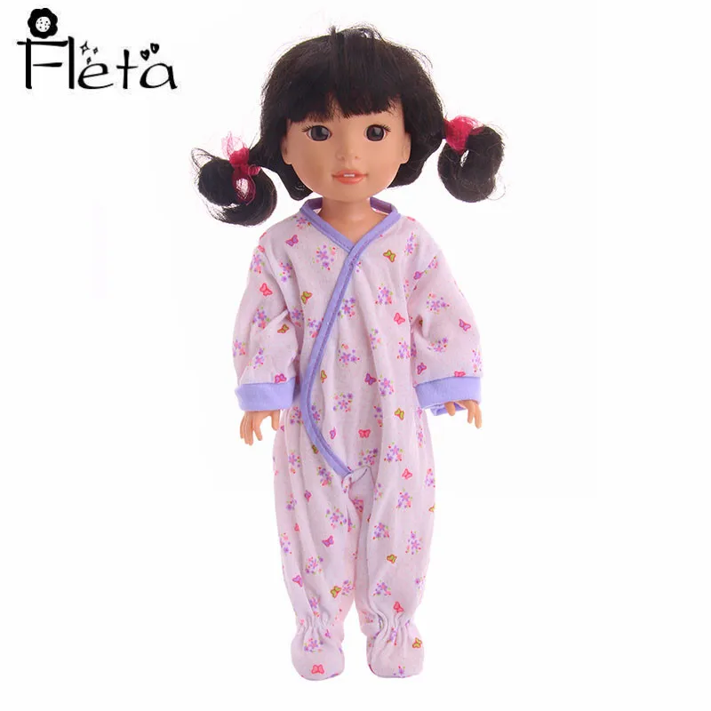 Кукольный комбинезон, ночная рубашка и одежда для сна, подходит для 18 дюймов, американский и 43 см, подарок на день рождения для девочки нашего поколения