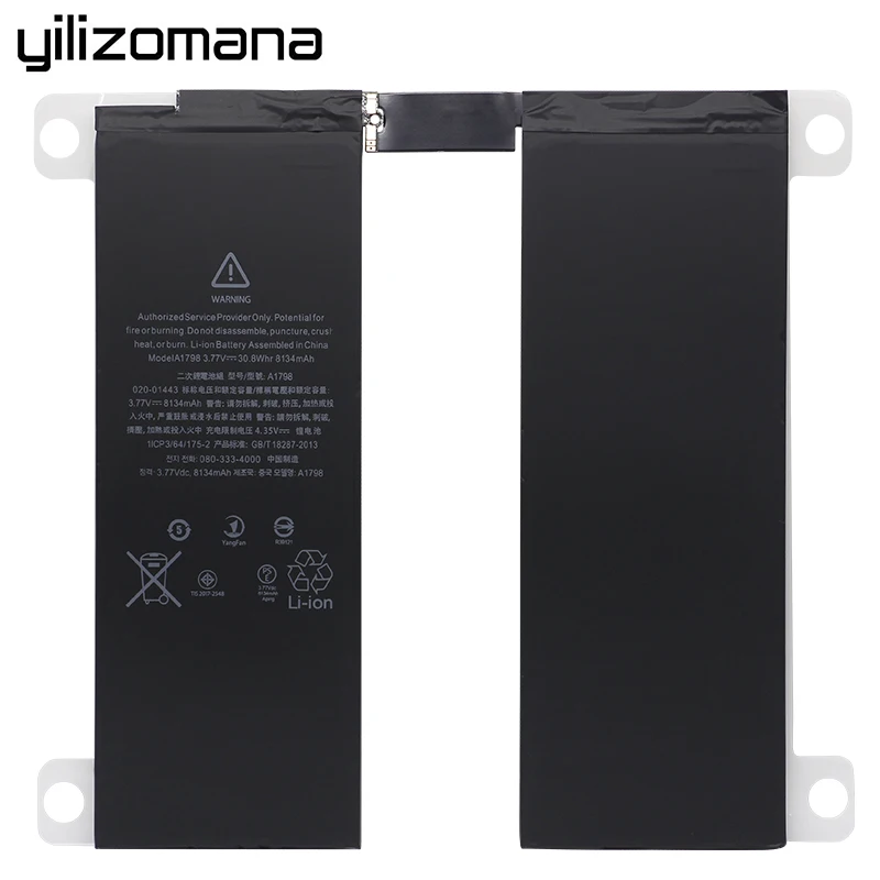 YILIZOMANA Original Tablet Battery For Apple iPad pro 10.5 inches Capacity 8134mAh A1798 A1852 Replacement Li-ion battery+Tools