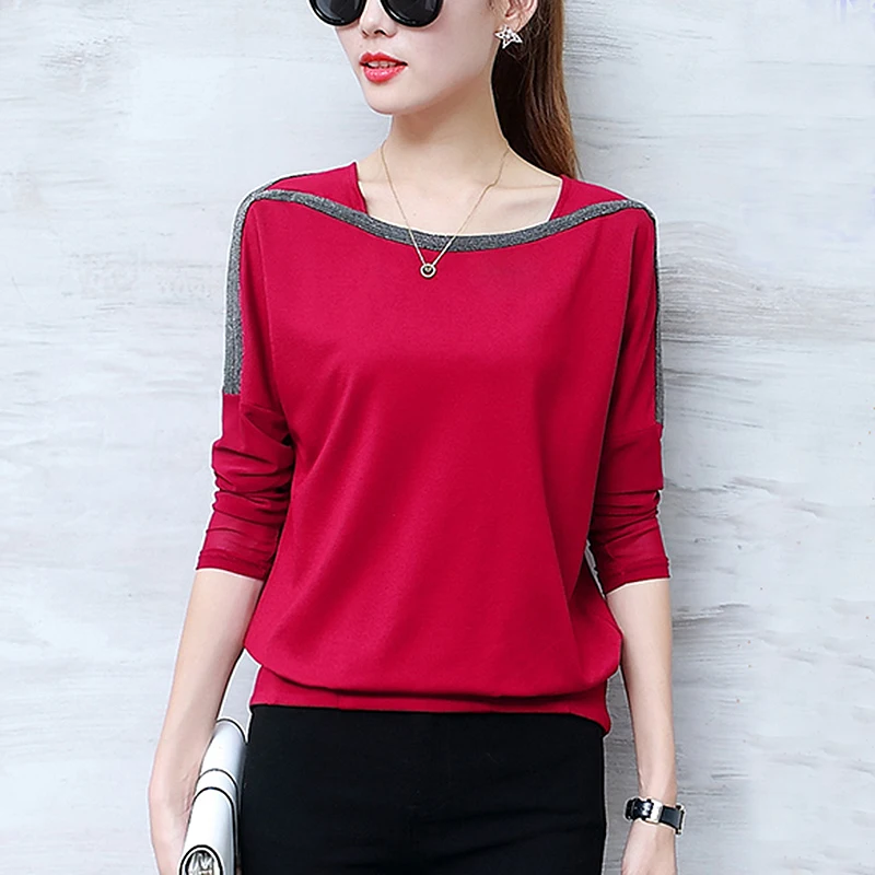 2019 invierno blusa camisas casuales de las mujeres o-Cuello de manga larga de terciopelo, plus tamaño ropa de mujer blusas femininas ropa de mujer