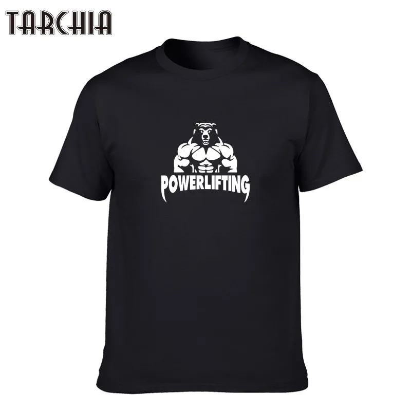 

TARCHIA Powerlifters Men's T-Shirt Quality T Shirts Men Printing Short Sleeve O Neck Tshirt Mens Shirts Short Sleeve Trend Cloth