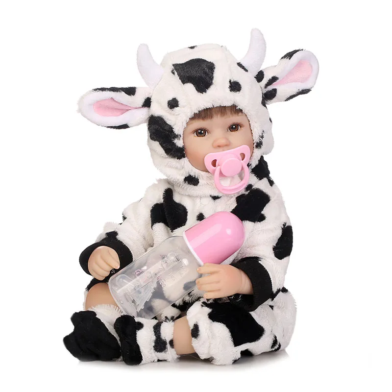 

40cm Vinyl Jointed Reborn Doll Lifelike Newborn Baby Dolls for Kids Playmate Christmas Gift AN88