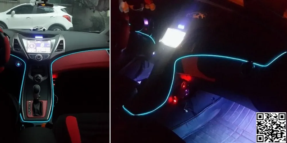 DIY Rhythm Ambient Lighting  Music Cuntrol Light For Mercedes Benz SLK MB R170 R171 R172 demo1