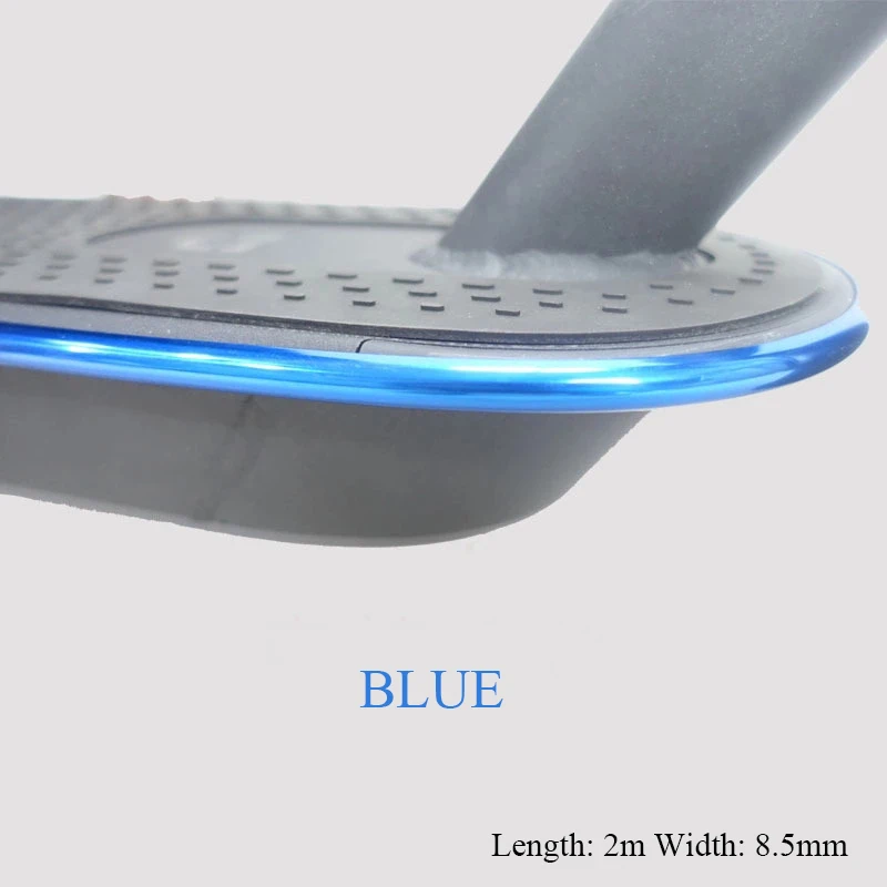 Бампер Защитный скутер полоски для корпуса для Xiaomi Mijia M365 Электрический скейтборд автомобиль скутер декоративные полоски запчасти - Цвет: Синий