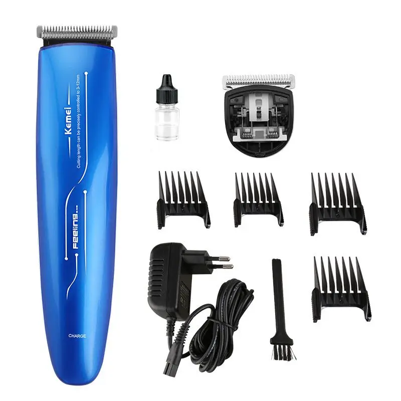 Kemei Electric Hair Trimmer Rechargeable Men Hair Clipper LCD Display