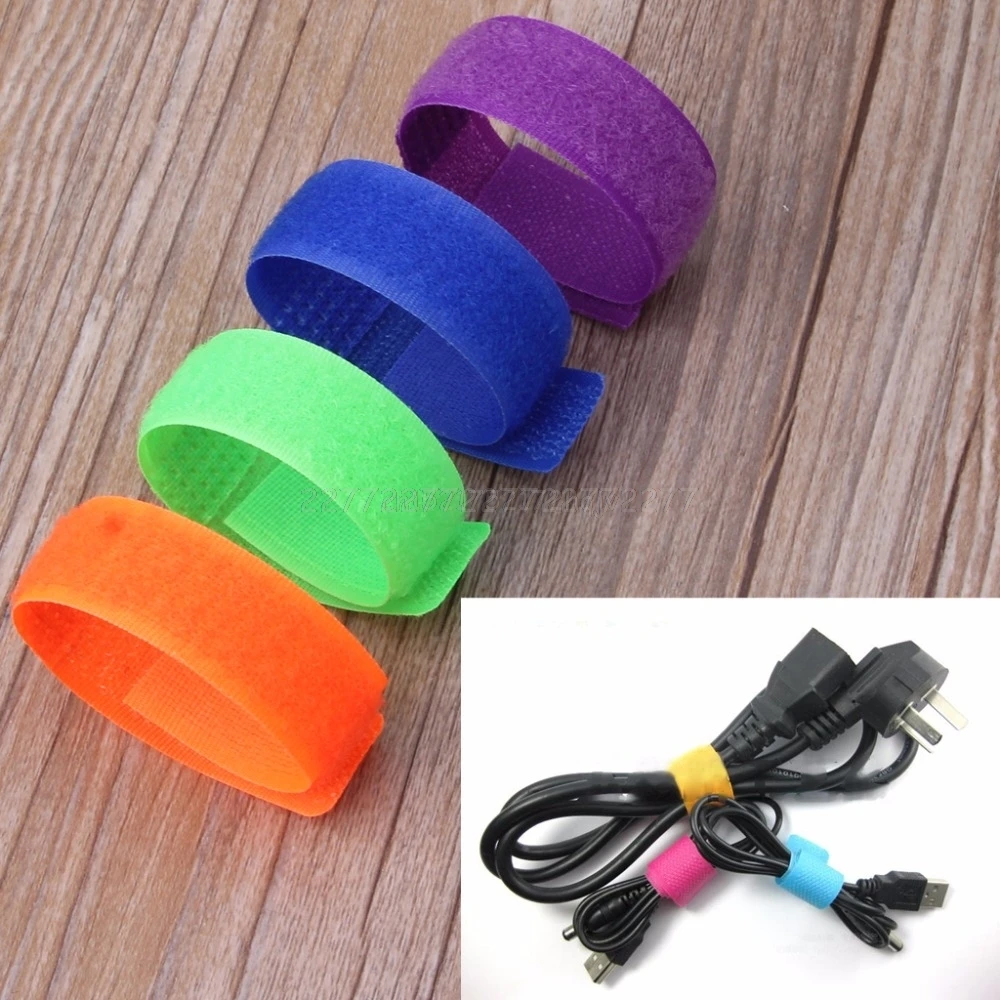 

50Pcs Nylon Reusable Releasable Cable Ties Wrap Strap Wire Hoop Zip Tie Fastener A04 19 Dropship