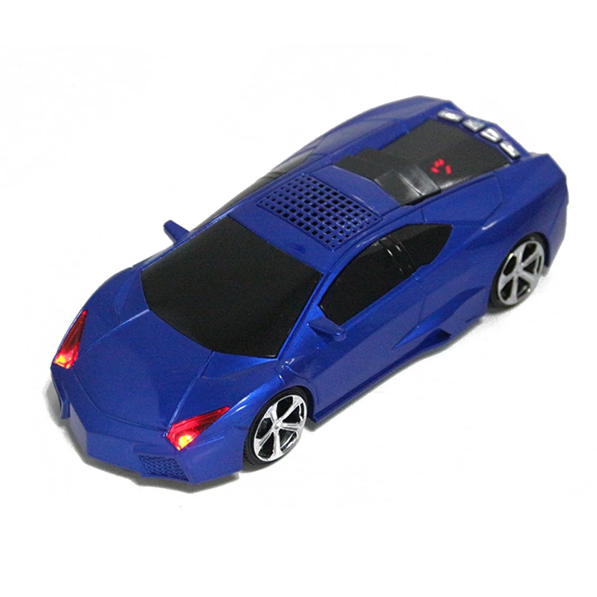 Car Model Speakers With FM Radio Car Shape Mini Speaker Support USB TF