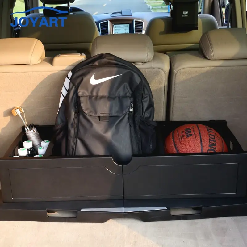 

Saving Space Foldable Auto Boot Trunk Storage Box Car Organizer With Mesh Pocket