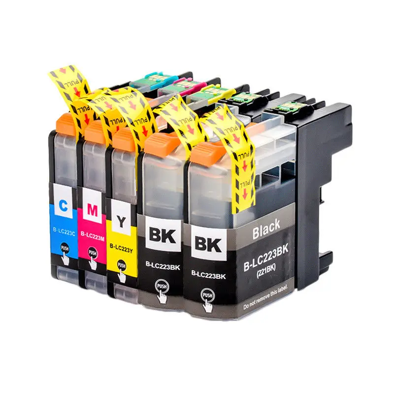 5 Inks Replace Compatible for Brother LC223 MFC J480DW J4420DW J5320DW