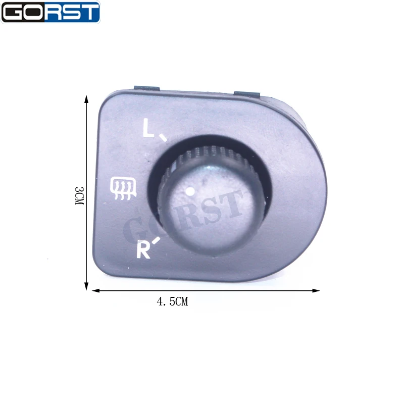 Left Side Mirror Adjut Switch Knob Heat Control for VW Golf MK4 IV Beetle Bora Passat B5 1998 - 2004 1J1959565F-8