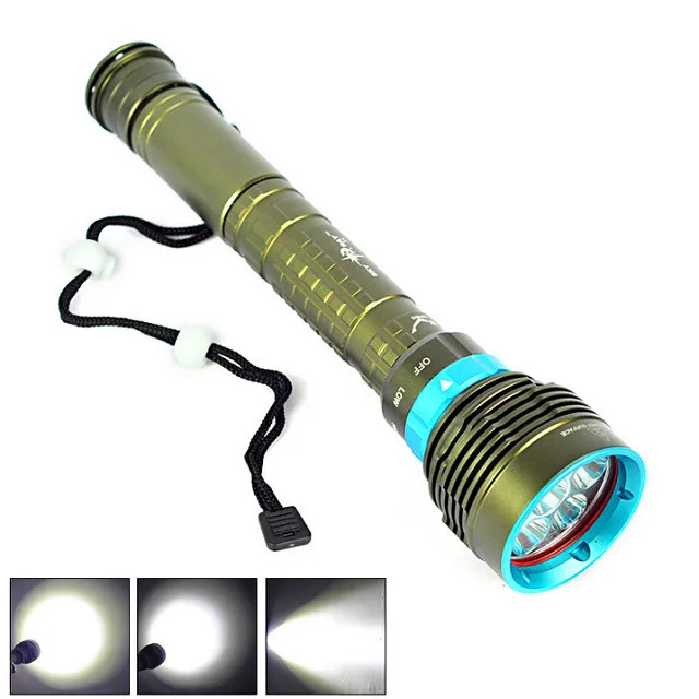 

150M Underwater 14000Lm 7x XM-L2 LED Diving Flashlight 26650 Rechargeable 7L2 LED Torch Lights Scuba Diver+Battery/Charger