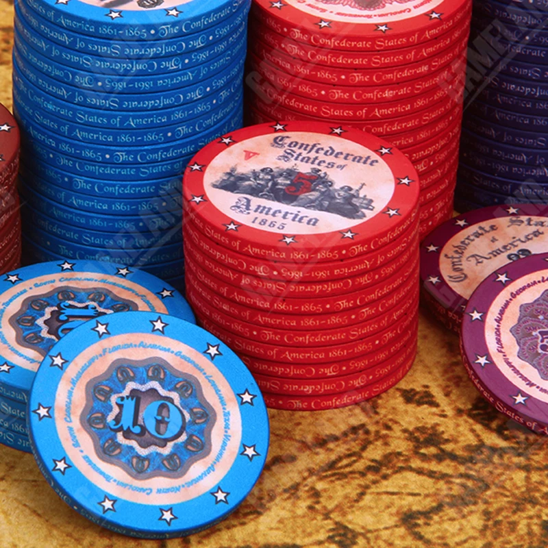 Vintage American History Ceramic Poker Chips 39*3mm 10g WPT/EPT