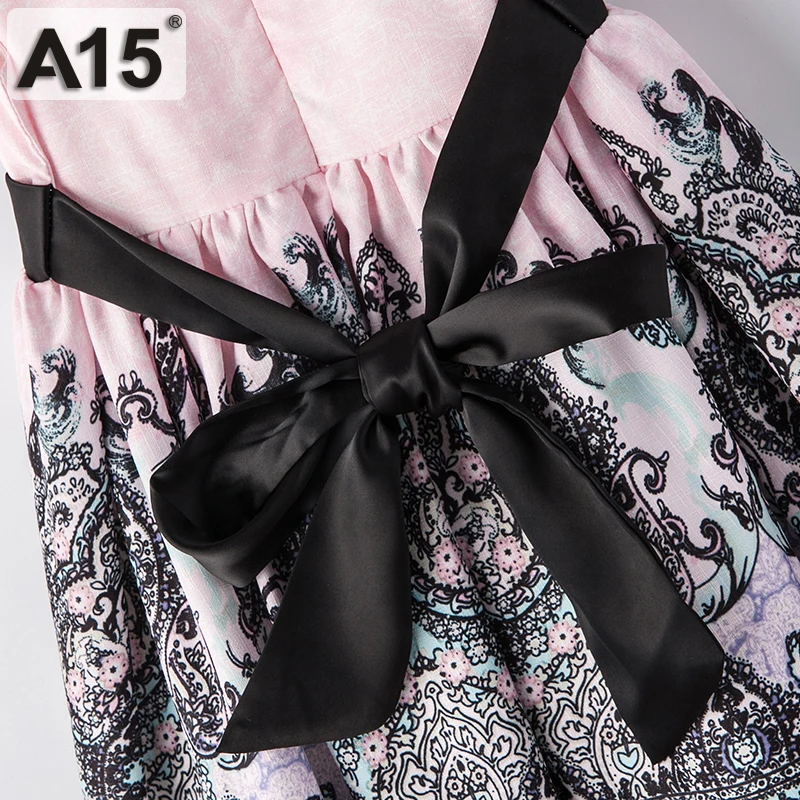 A15 платья для девочек летнее платье Коллекция года, Детская одежда Детские платья для девочек праздничная одежда платье принцессы для девочек, предназначенное для ребенка ясельного возраста Dreess 8 лет