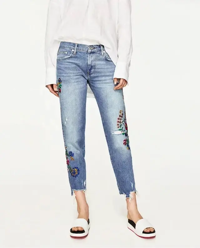 

E0511G7 Europe and the United States 2017 new baggy waist jeans 75106 0514