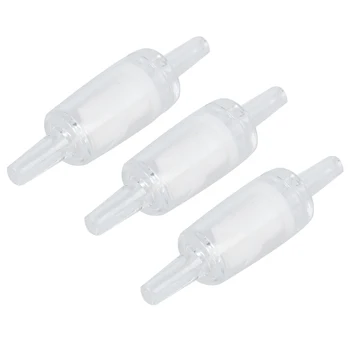 

3 Pcs Non-return Plastic Air Pump Check Valves Clear for Aquarium