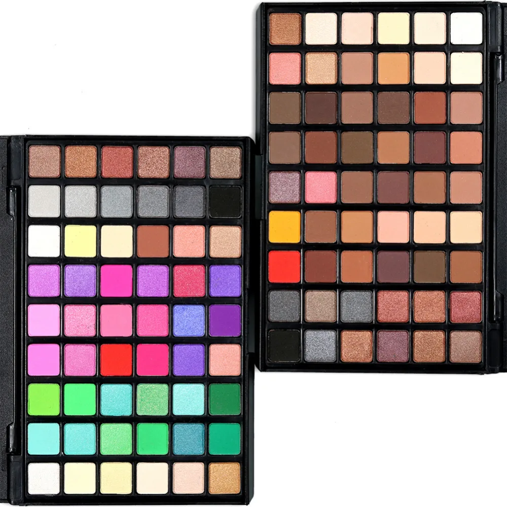Professional 54 Colors Glitter Eyeshadow Palette Makeup Matte Shimmer