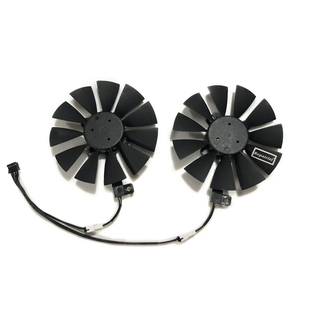 2 шт./компл. T129215SU EX RX 570 GTX 1070/1060 двойной охлаждающий вентилятор GPU для GeForce ASUS AREZ RX570