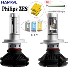 X3 H1 H3 H4 H7 H11 9005 9006 Car LED Headlights Bulbs 50W 6000LM with Philips