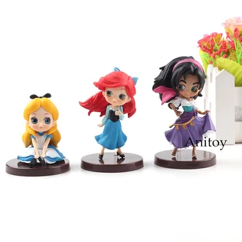 

Princess Ariel Alice Esmeralda Action Figure The Bells of Notre Dame The Little Mermaid Q posket Toy 3pcs/set 7.5cm