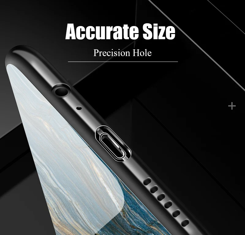 TOMKAS Agate Marble Phone Case for Huawei P20 Lite Case on Honor 9 Lite Soft Edge PC+Glass Back Cover Case on for Huawei P Smart (18)