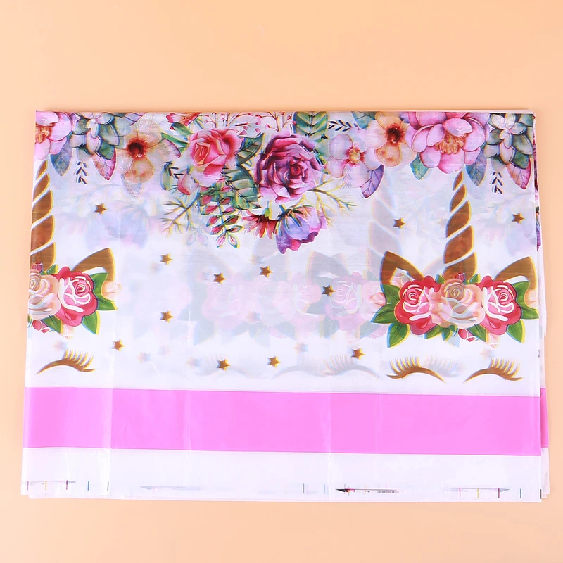 

Birthday Party Tablecloth Unicorn Party Disposable Tablecloth Wedding Decoration Party Table Runner Supplies